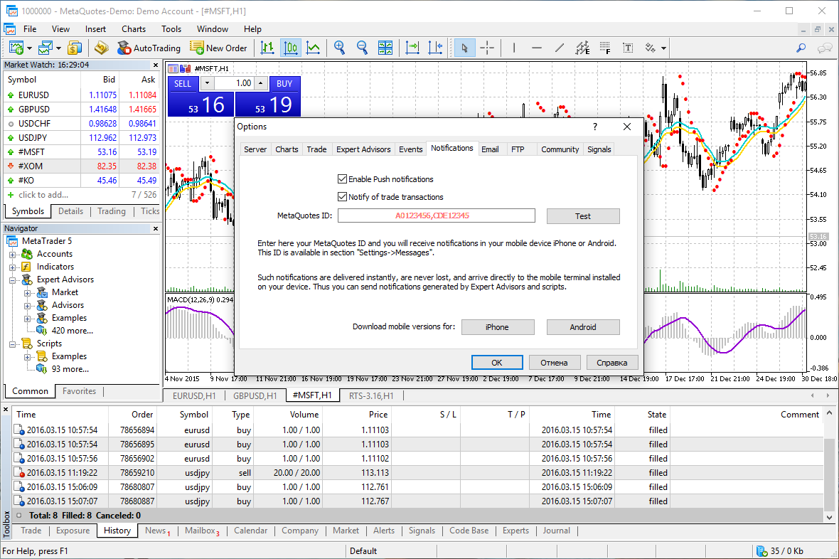 MetaTrader 5 Multi-Asset Trading Platform