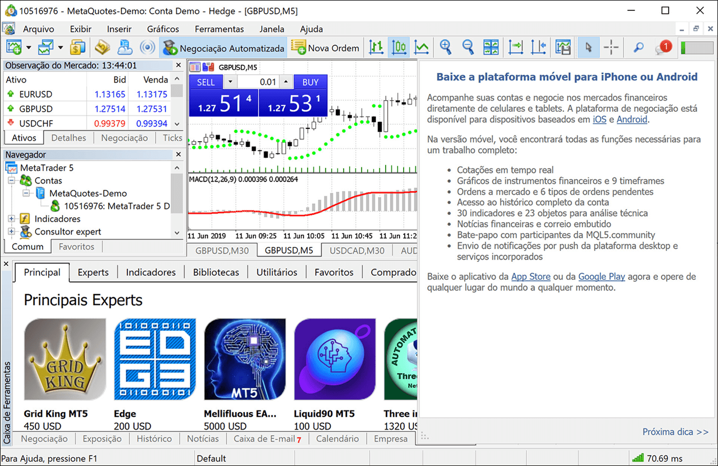 Integration with Python, support for Market and Signals ...