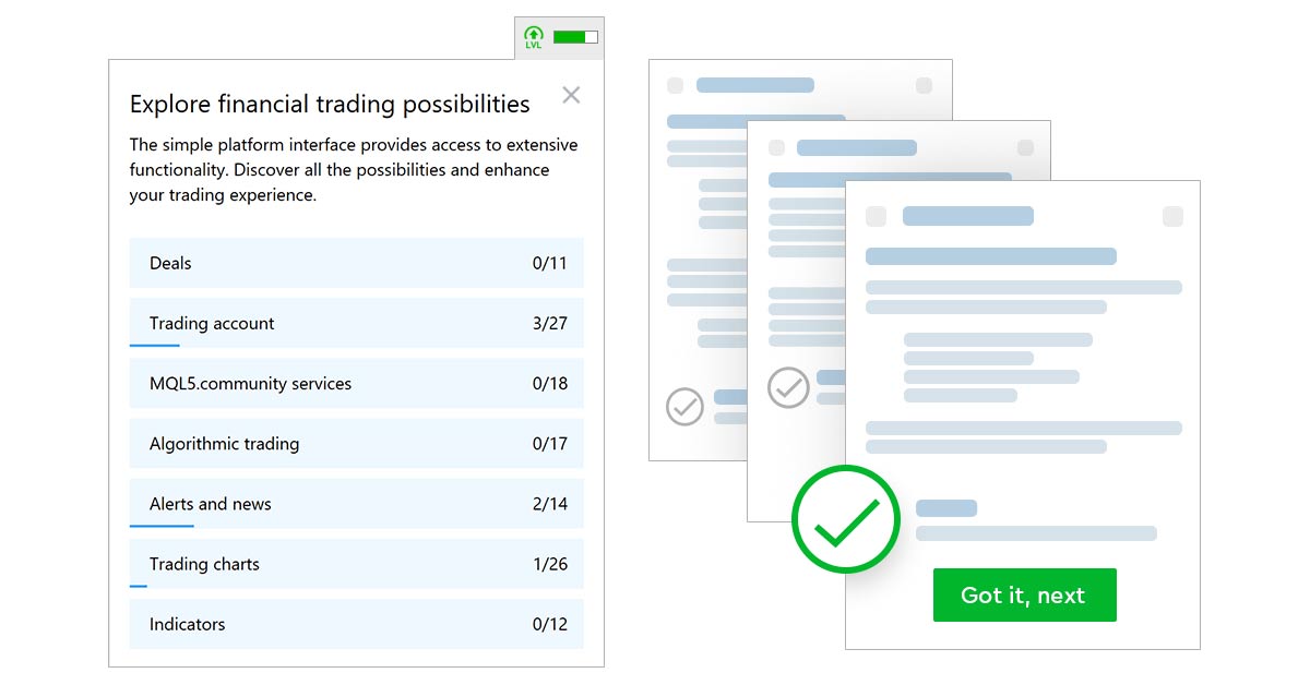 Use Achievements to get the most out of MetaTrader 5