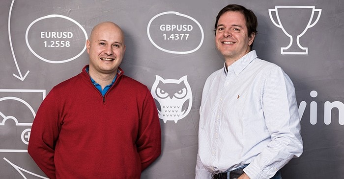 Darwinex founders — brothers Javier and Juan Colóns
