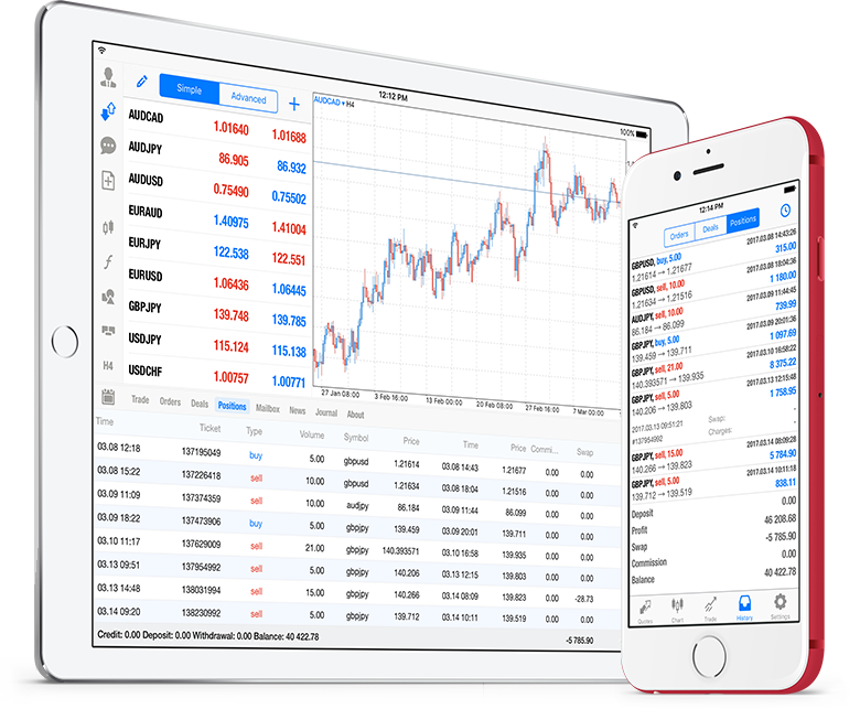 New MetaTrader 5 iOS build 1547 with history of positions