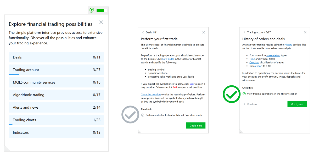 Use Achievements to get the most out of MetaTrader 5