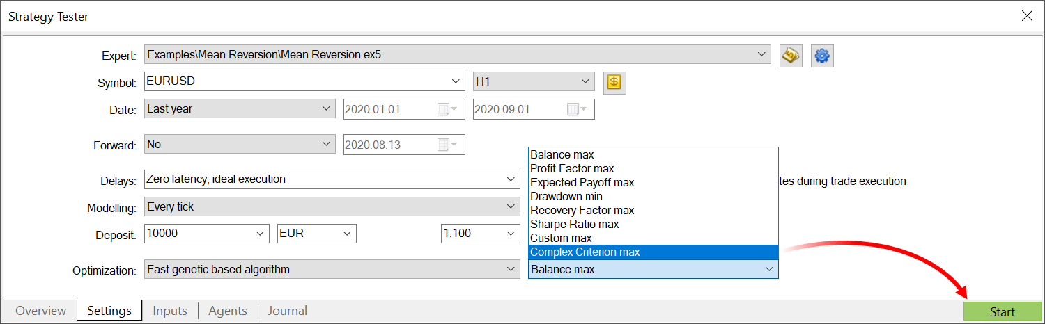 New trading robot optimization criterion