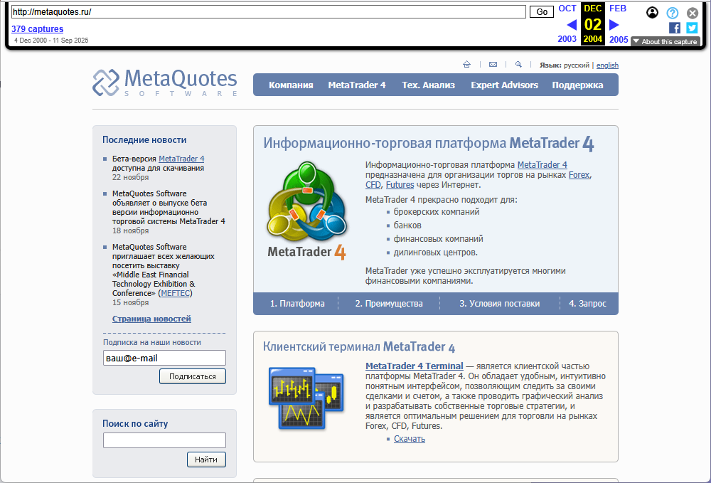MetaTrader 4 and MQL4: The Terminal Becomes an IDE
