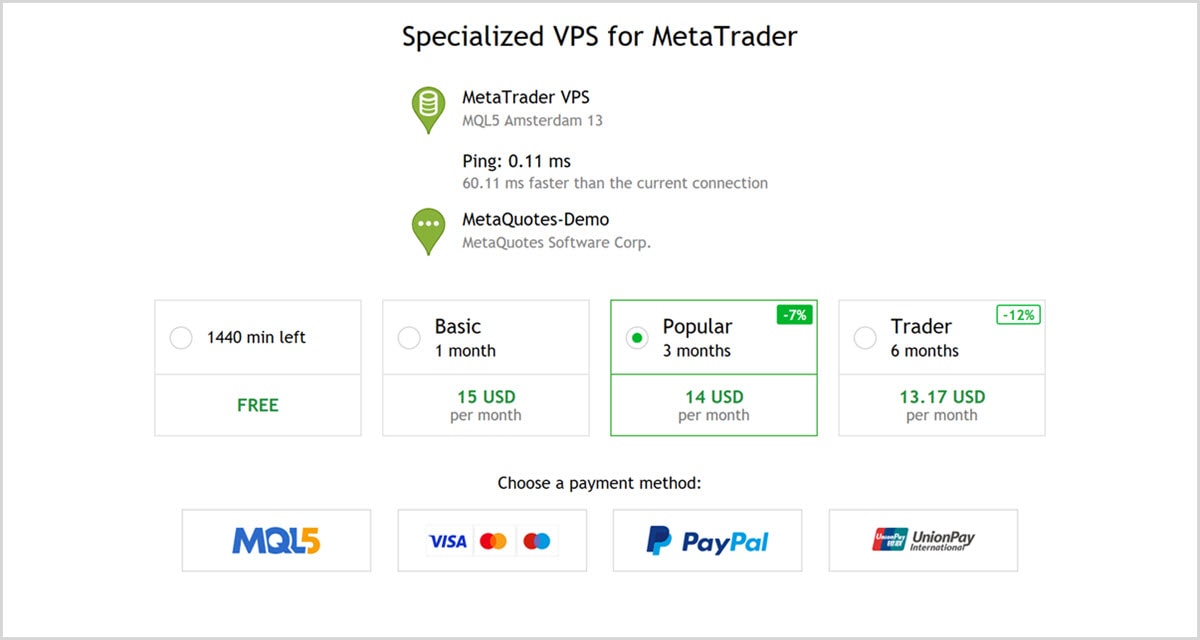 You only need to select a plan, use a suitable payment method and initiate data migration