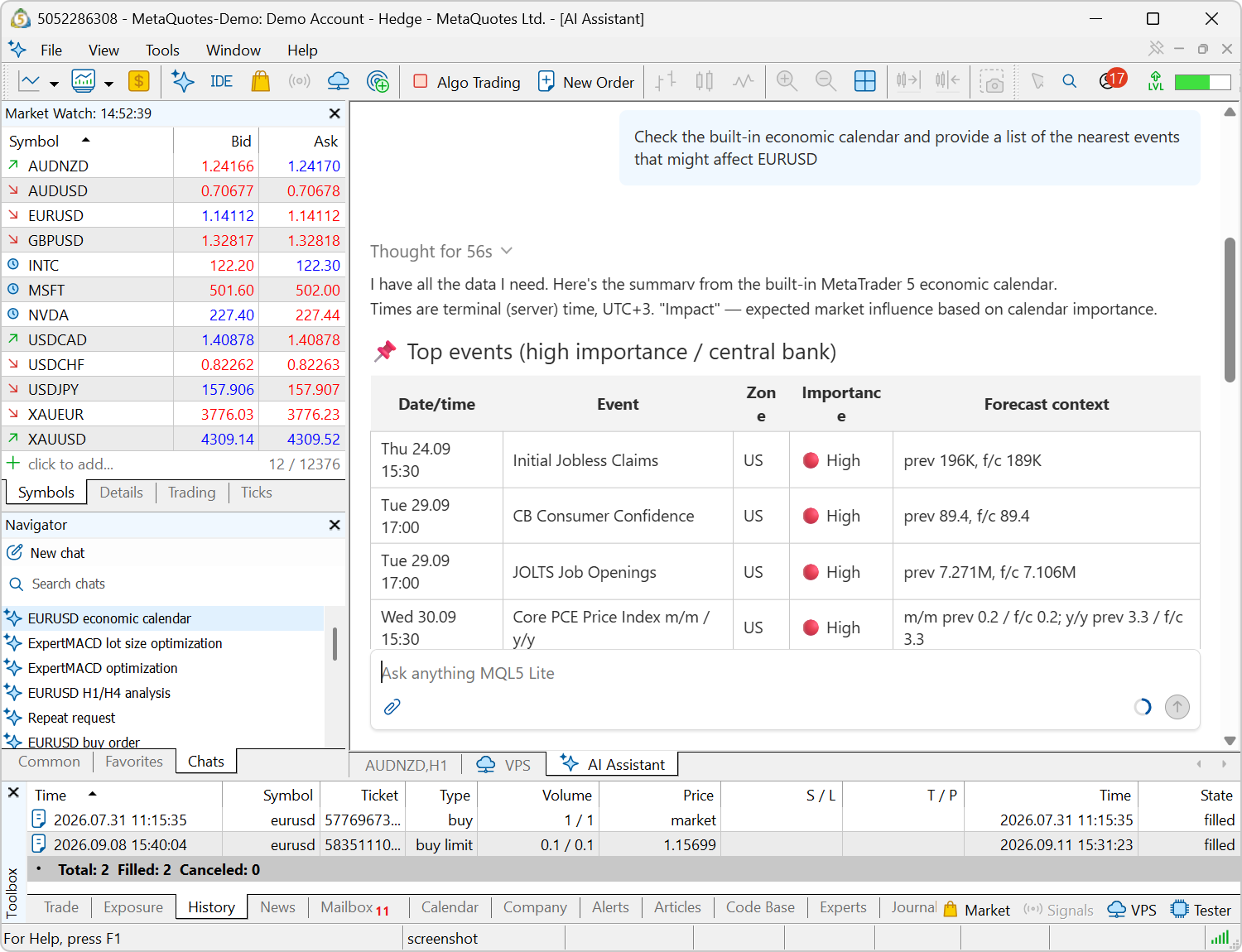 Expanded AI Assistant capabilities for interacting with the platform Expanded AI Assistant capabilities for interacting with the platform