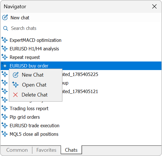 Terminal: Added the ability to delete AI Assistant chats Terminal: Added the ability to delete AI Assistant chats