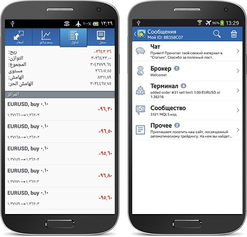 Новый MetaTrader 4 Android