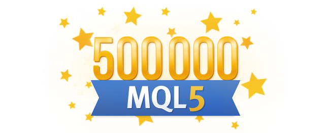 500 000 Users Joined MQL5.community!