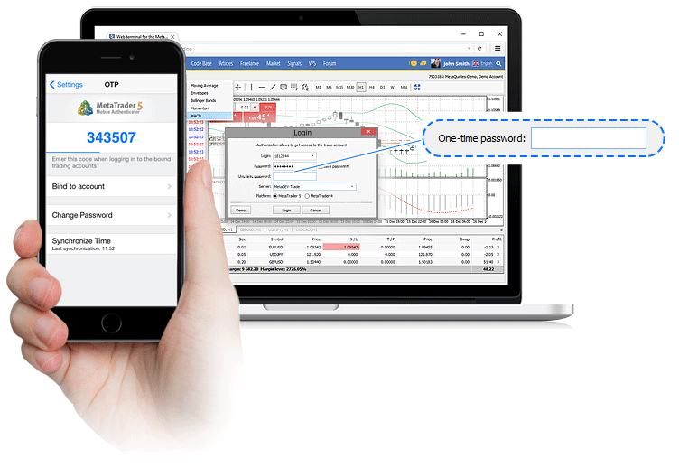 MetaTrader 5 web platform update: Two-factor authentication and password change