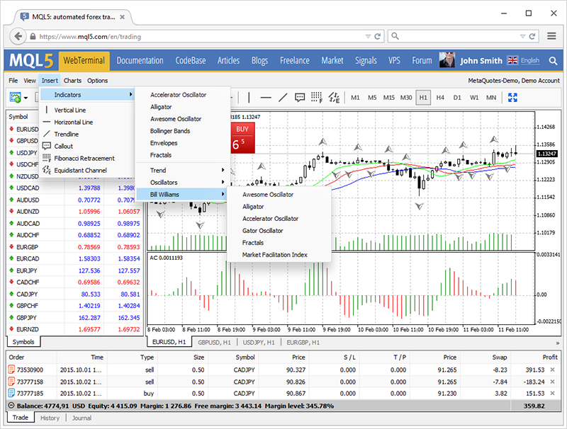 MetaTrader 4 网络平台更新