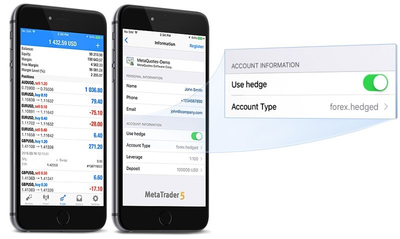 App Store提供具备锁仓功能的MetaTrader 5 iOS build 1261