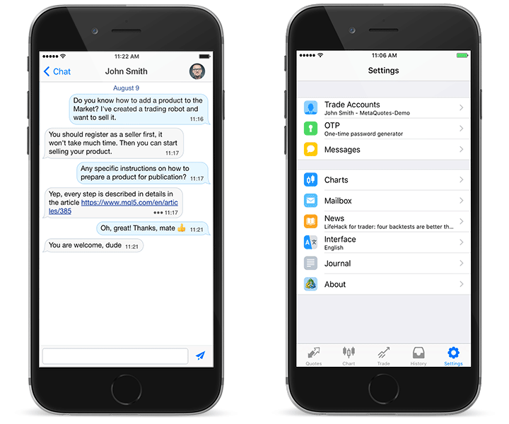 MetaTrader 4 for iOS build 975