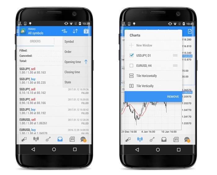 Новый MetaTrader 5 Android build 1506