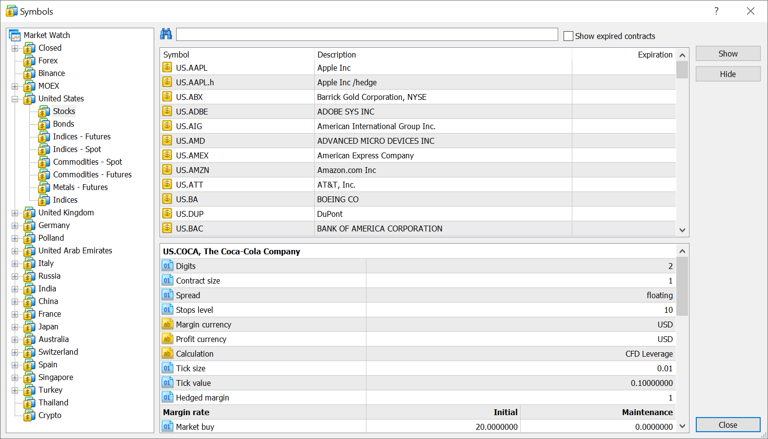 MetaTrader 5 grants you access to over 80 exchanges around the world